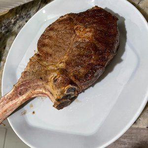Medium Rare Tomahawk Steak